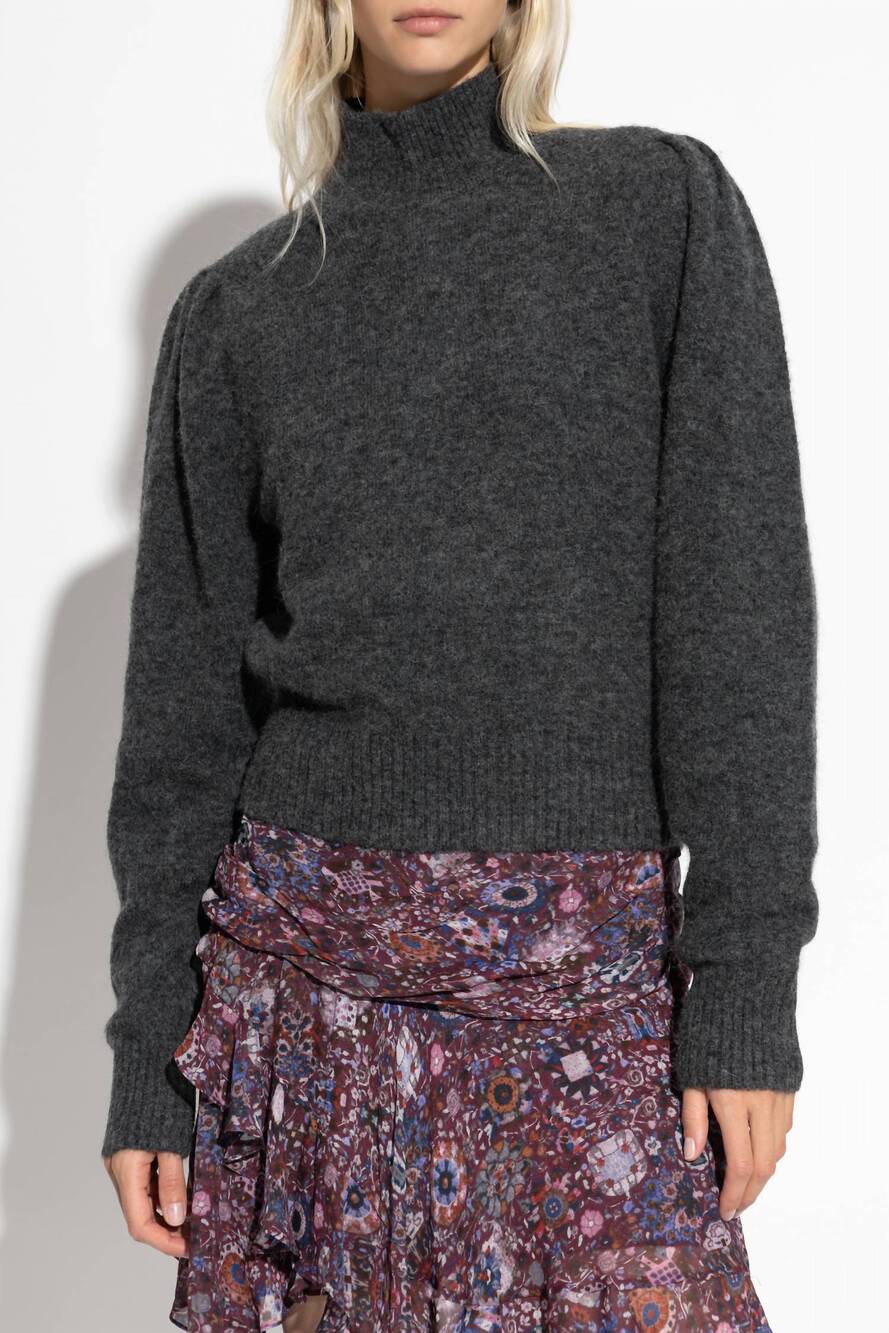 NEW ISABEL MARANT purdie sweater in dark grey